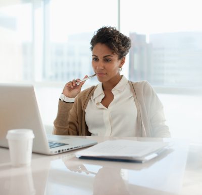 Professional woman in office setting